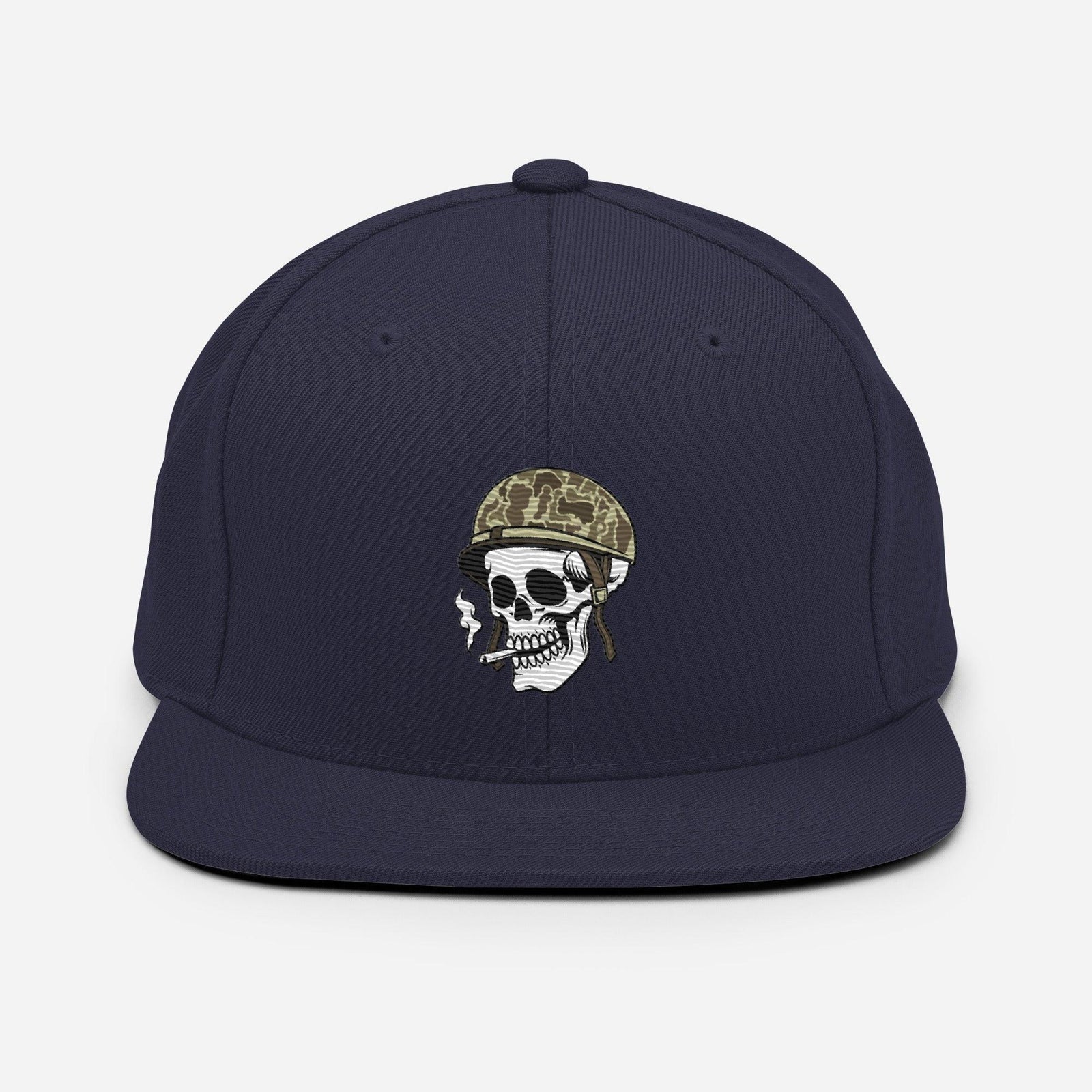 Tactically Acquired Embroidered Store Logo Snapback Hat Tactically Acquired Navy  