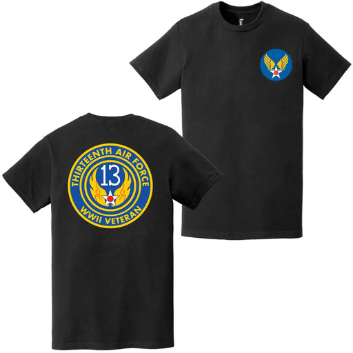Thirteenth Air Force USAAF WW2 Veteran Emblem T-Shirt Tactically Acquired   