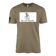 Tin Can Sailors Destroyer Veterans Association Logo T-Shirt - Coyote Brown