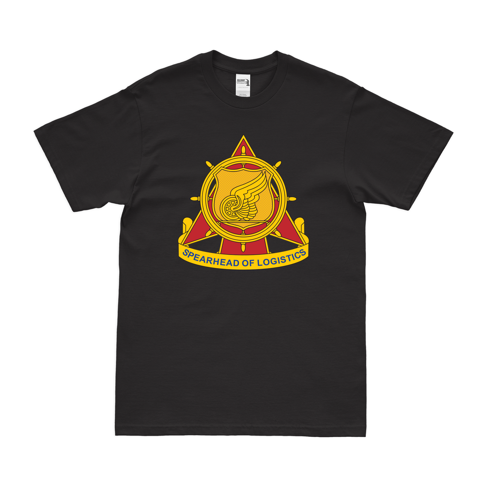 U.S. Army Transportation Corps Insignia T-Shirt Tactically Acquired Black Clean Small