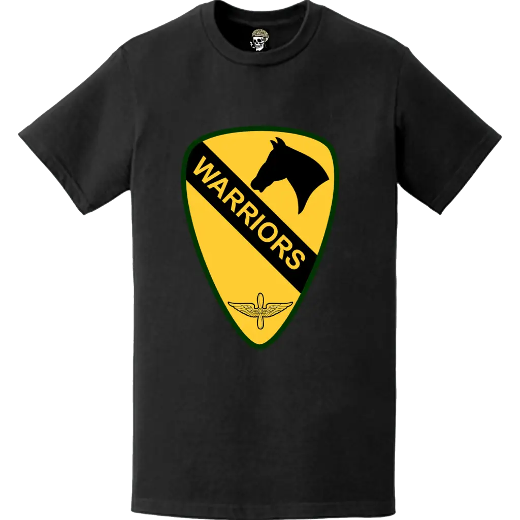 U.S. Army 1st Air Cavalry Brigade "Warriors" Logo Emblem T-Shirt Tactically Acquired   