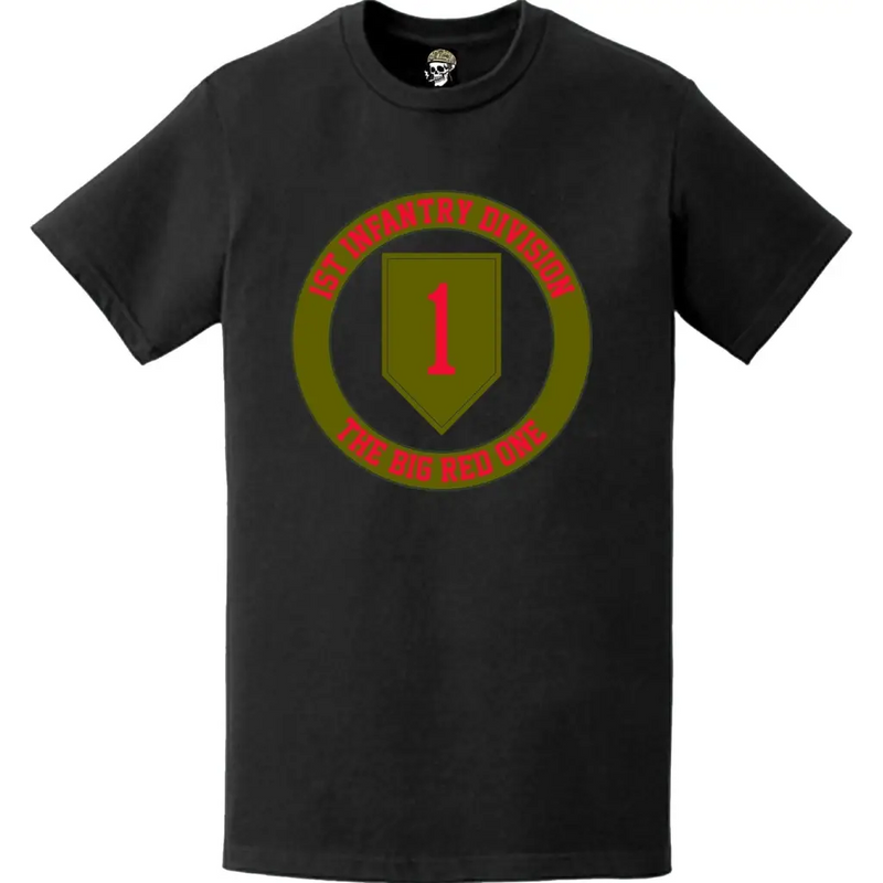 U.S. Army 1st Infantry Division (1st ID) "Big Red One" Circle Crest T-Shirt