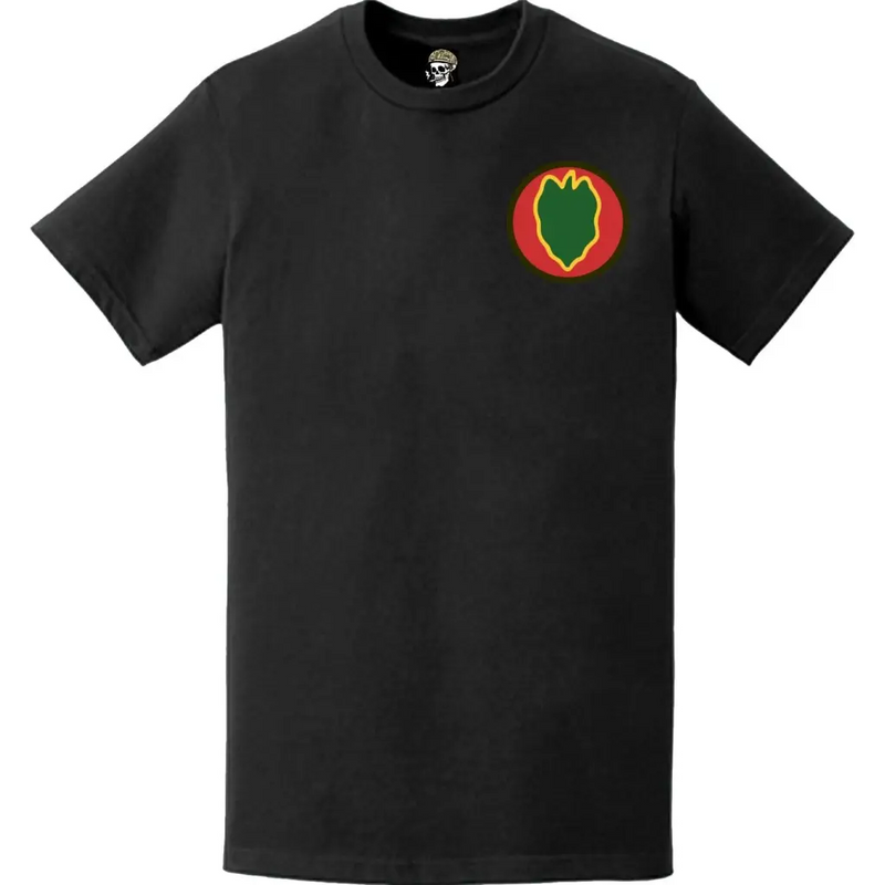 U.S. Army 24th Infantry Division (24th ID) SSI Logo Left Chest T-Shirt