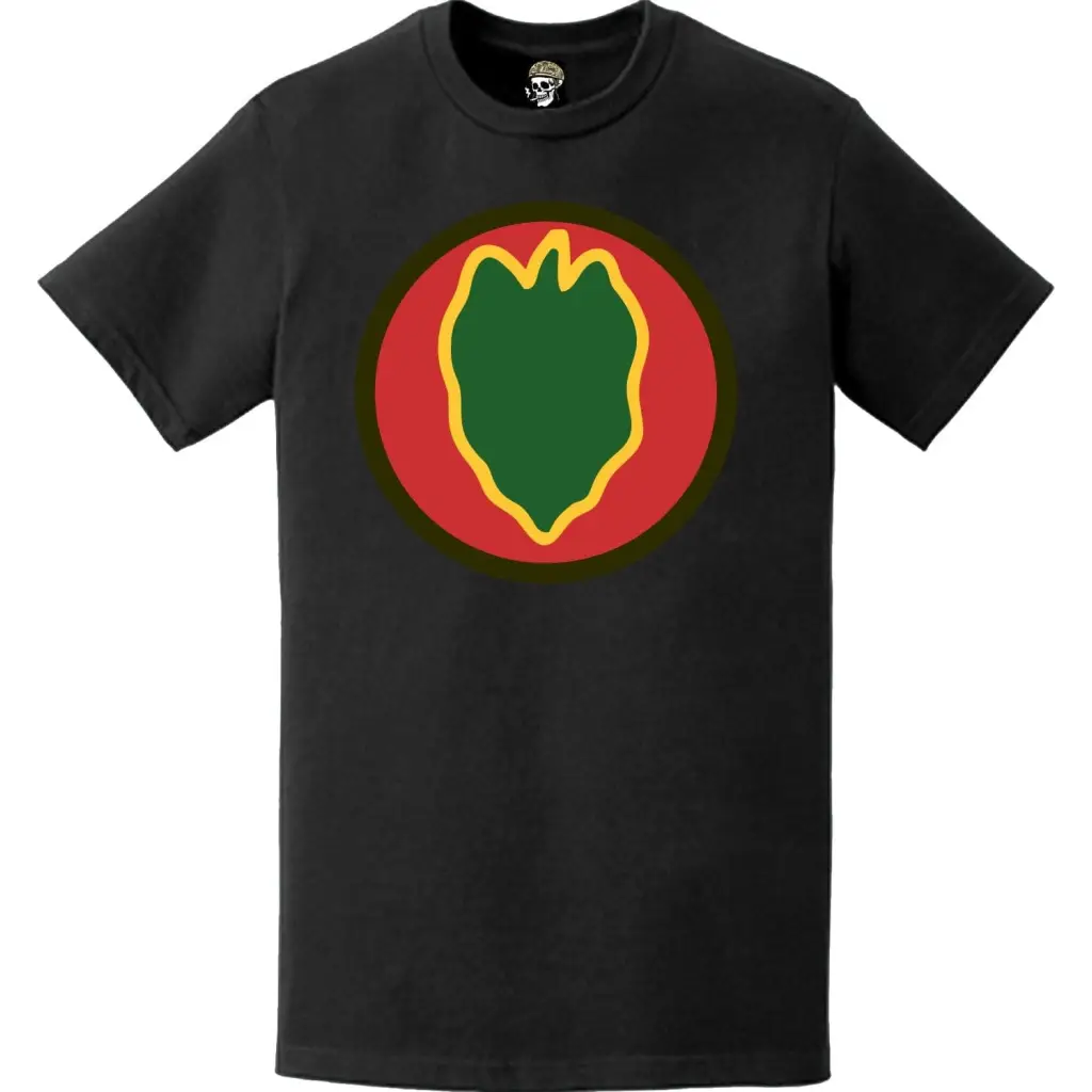 U.S. Army 24th Infantry Division (24th ID) SSI Logo T-Shirt Tactically Acquired   