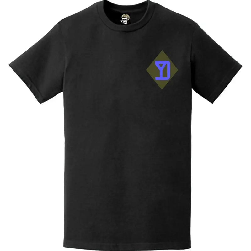 U.S. Army 26th Infantry Division (26th ID) SSI Logo Left Chest T-Shirt