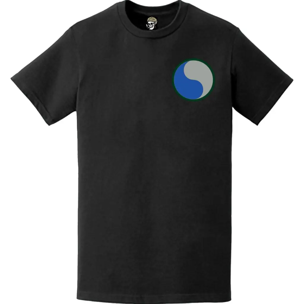 U.S. Army 29th Infantry Division (29th ID) SSI Logo Left Chest T-Shirt Tactically Acquired   