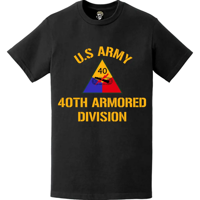 U.S. Army 40th Armored Division Logo T-Shirt Tactically Acquired   