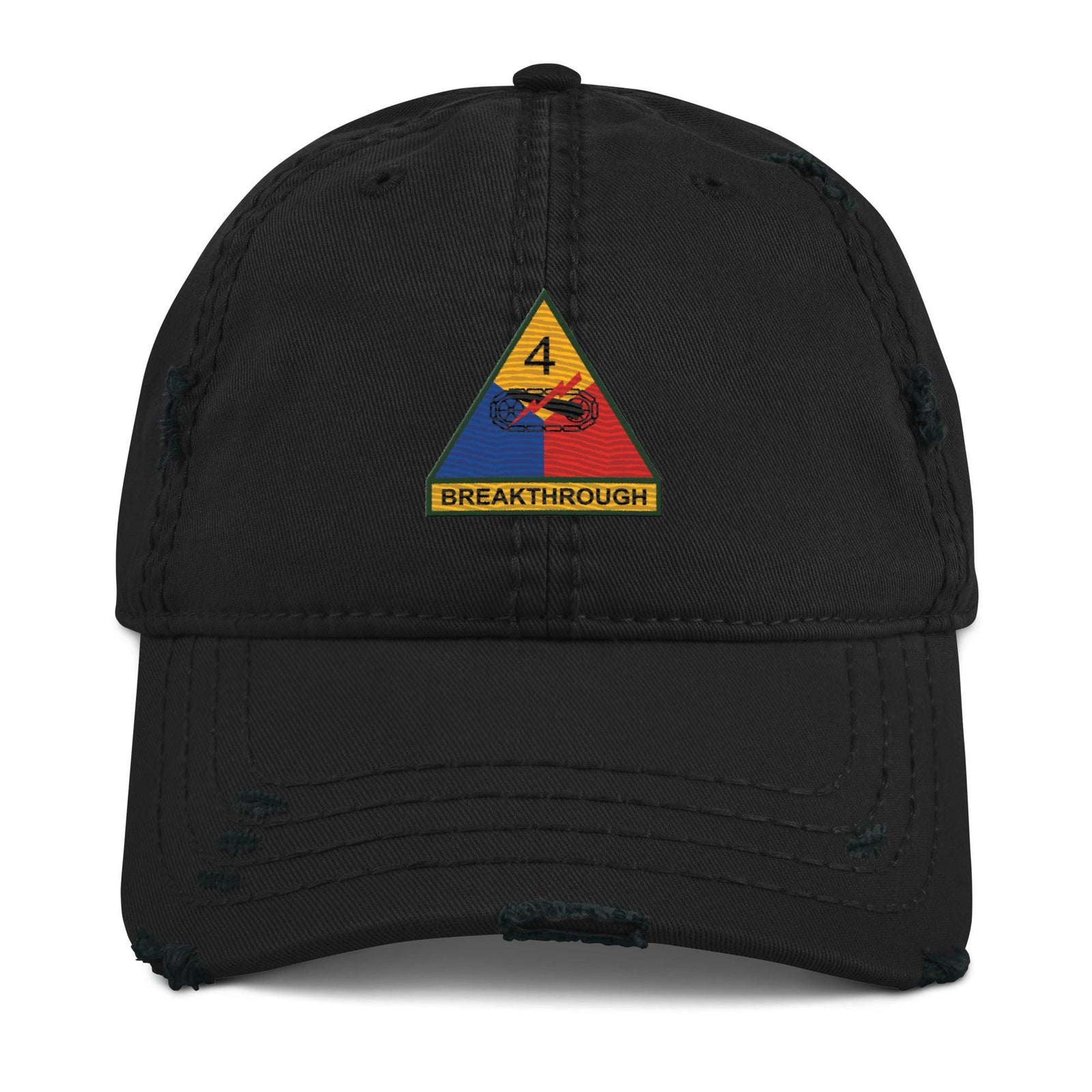 U.S. Army 4th Armored Division (4th AD) Embroidered Distressed Dad Hat Tactically Acquired   