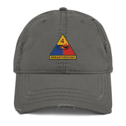 U.S. Army 4th Armored Division (4th AD) Embroidered Distressed Dad Hat Tactically Acquired   