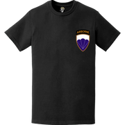 U.S. Army 6th Airborne Division Logo Emblem Left Chest T-Shirt Tactically Acquired   