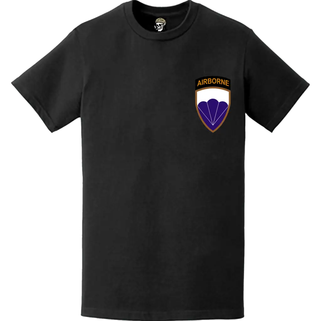 U.S. Army 6th Airborne Division Logo Emblem Left Chest T-Shirt Tactically Acquired   