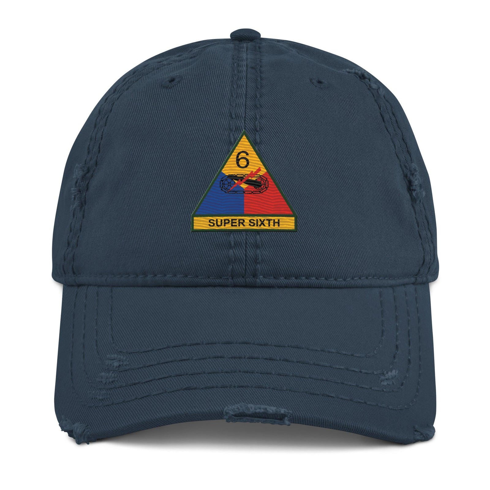 U.S. Army 6th Armored Division (6th AD) Embroidered Distressed Dad Hat Tactically Acquired   