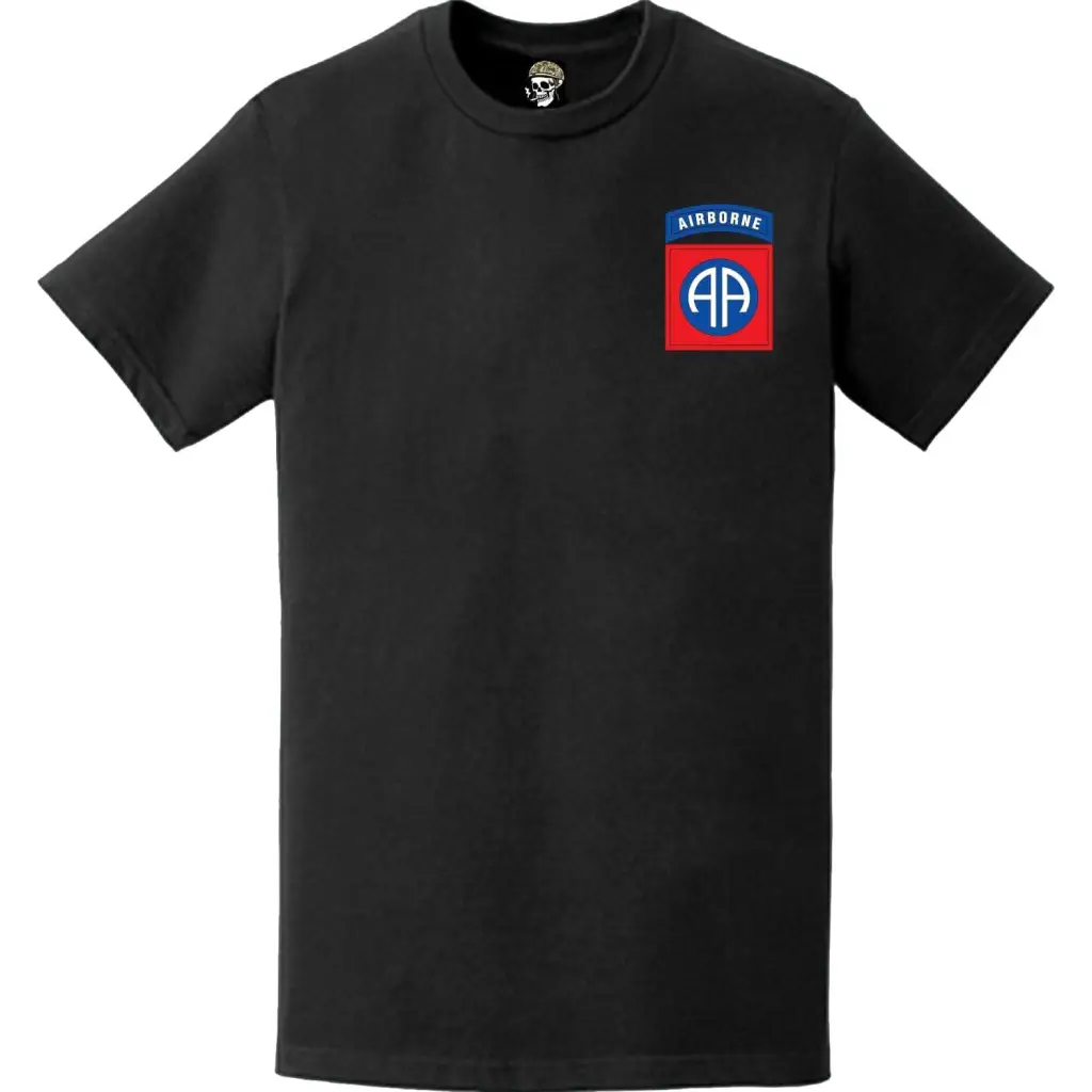 U.S. Army 82nd Airborne Division SSI Left Chest T-Shirt Tactically Acquired   