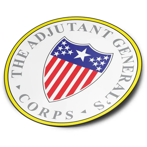 U.S. Army Adjutant General's Corps Branch Plaque Die-Cut Vinyl Sticker Decal Tactically Acquired   