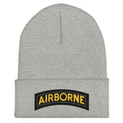U.S. Army Airborne Tab Cuffed Beanie Tactically Acquired Heather Grey  