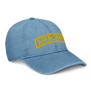 U.S. Army Airborne Tab Embroidered Denim Hat Tactically Acquired   