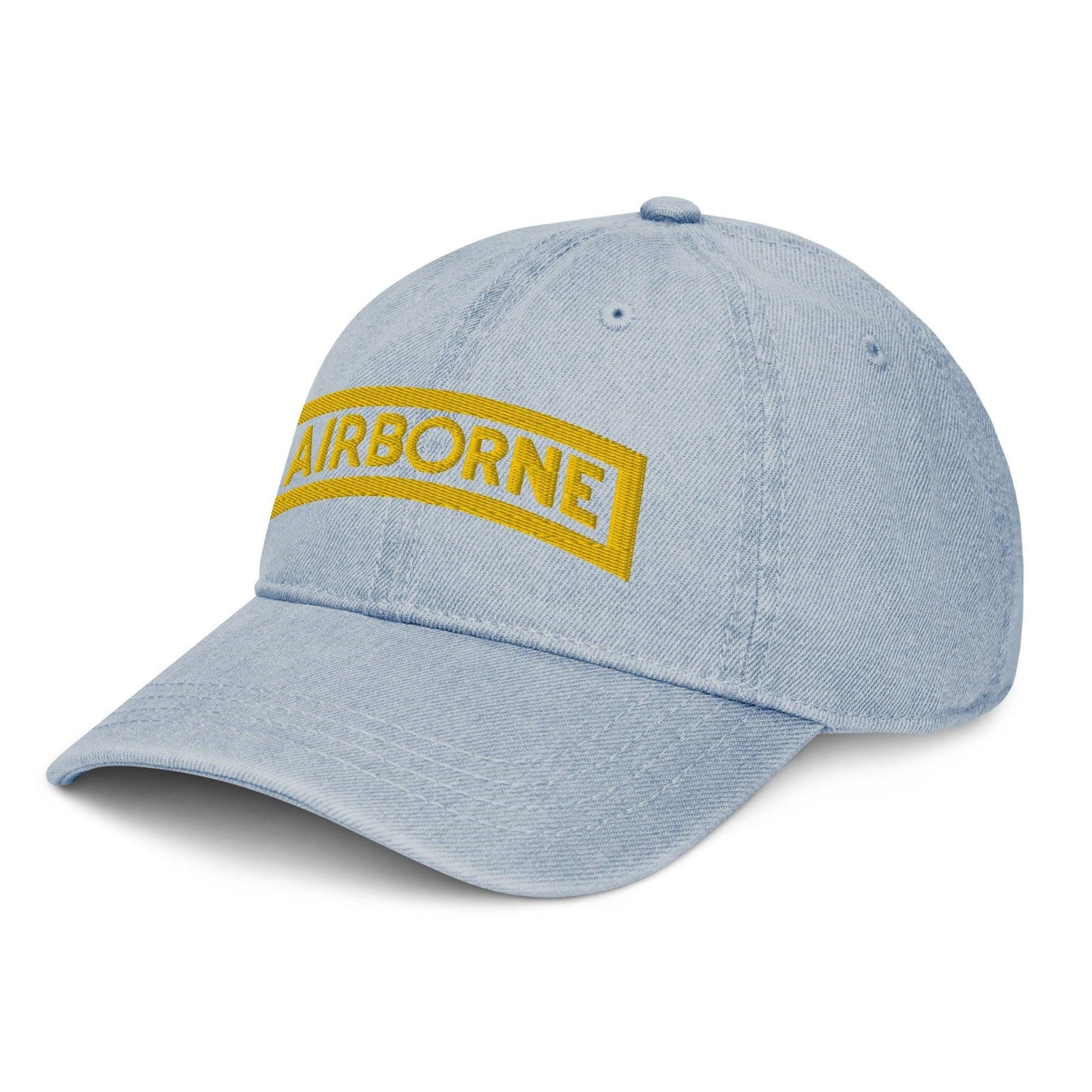 U.S. Army Airborne Tab Embroidered Denim Hat Tactically Acquired   