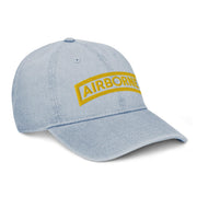 U.S. Army Airborne Tab Embroidered Denim Hat Tactically Acquired   