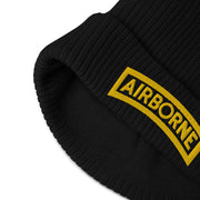 U.S. Army Airborne Tab Embroidered Ribbed Beanie Tactically Acquired   