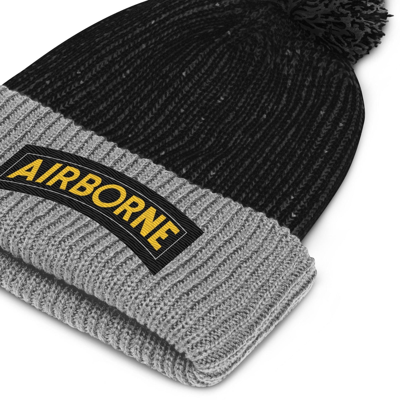 U.S. Army Airborne Tab Pom-Pom Beanie Tactically Acquired   