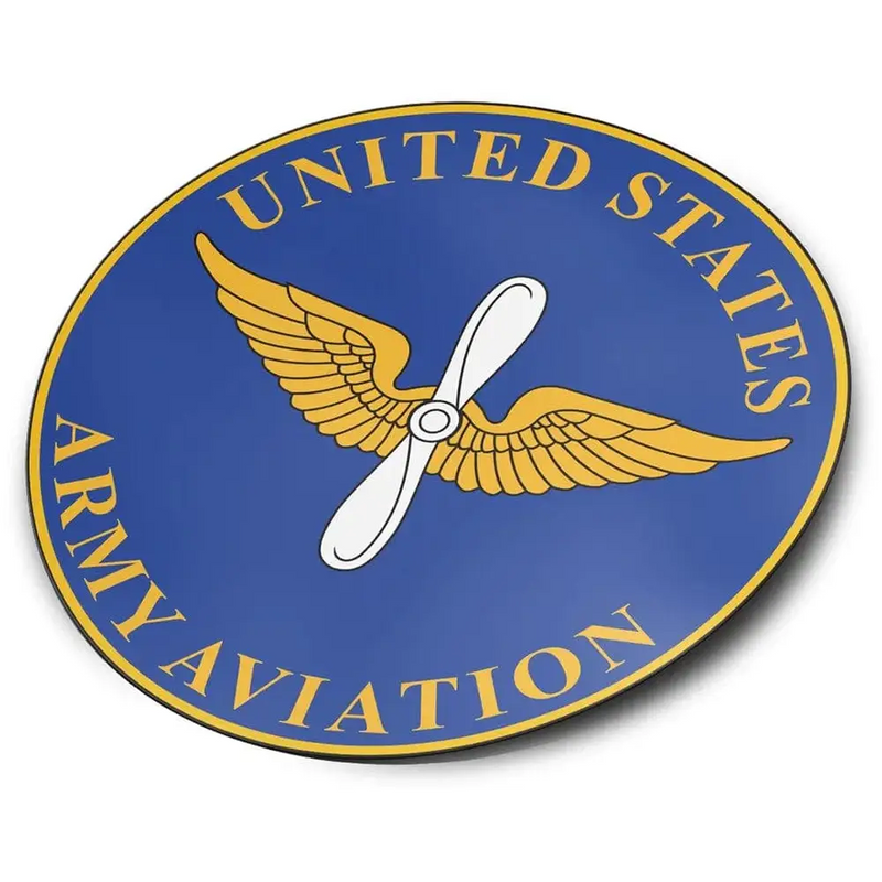 U.S. Army Aviation Branch Plaque Die-Cut Vinyl Sticker Decal