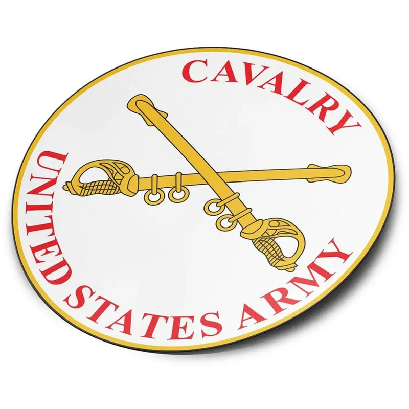 U.S. Army Cavalry Branch Plaque Die-Cut Vinyl Sticker Decal