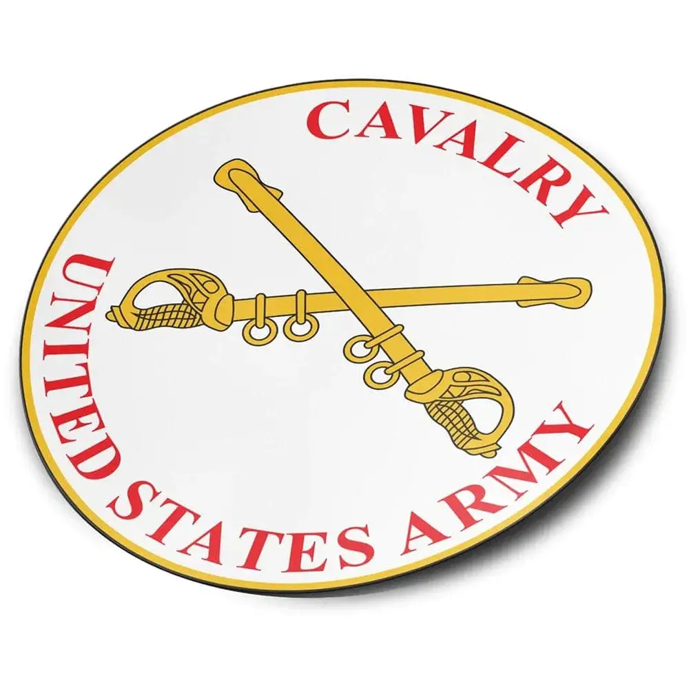U.S. Army Cavalry Branch Plaque Die-Cut Vinyl Sticker Decal Tactically Acquired   