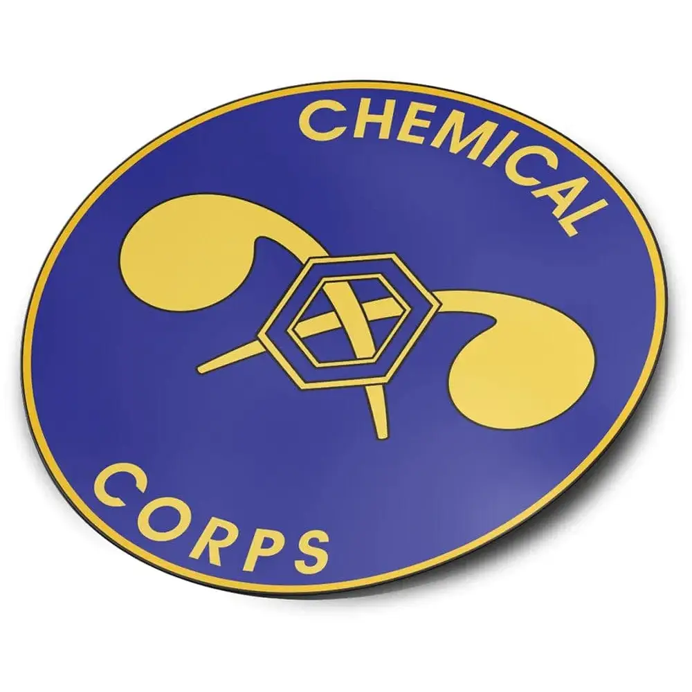 U.S. Army Chemical Corps Branch Die-Cut Vinyl Sticker Decal Tactically Acquired   