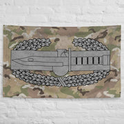 U.S. Army Combat Action Badge Indoor Wall Flag Tactically Acquired   