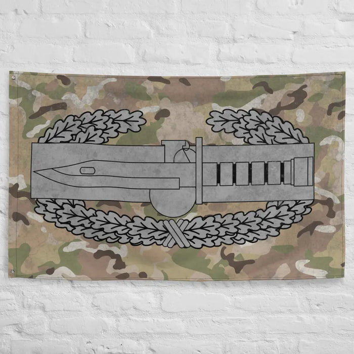 U.S. Army Combat Action Badge Indoor Wall Flag Tactically Acquired   