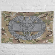 U.S. Army Combat Medical Badge Indoor Wall Flag Tactically Acquired   