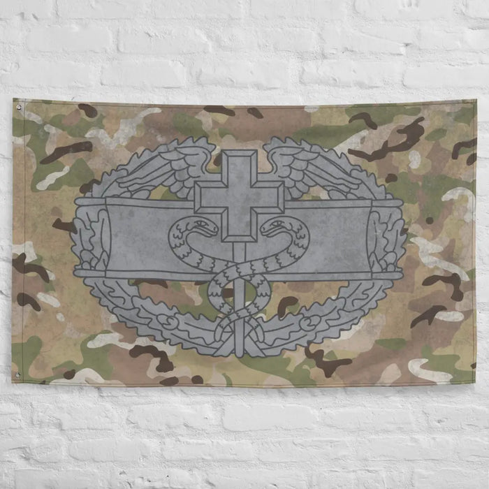 U.S. Army Combat Medical Badge Indoor Wall Flag Tactically Acquired   