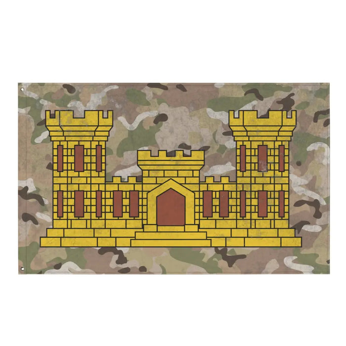 U.S. Army Corps of Engineers (USACE) Castle Indoor Wall Flag Tactically Acquired Default Title  