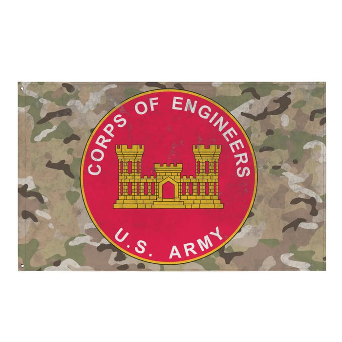U.S. Army Corps of Engineers (USACE) Plaque Indoor Wall Flag Tactically Acquired Default Title  