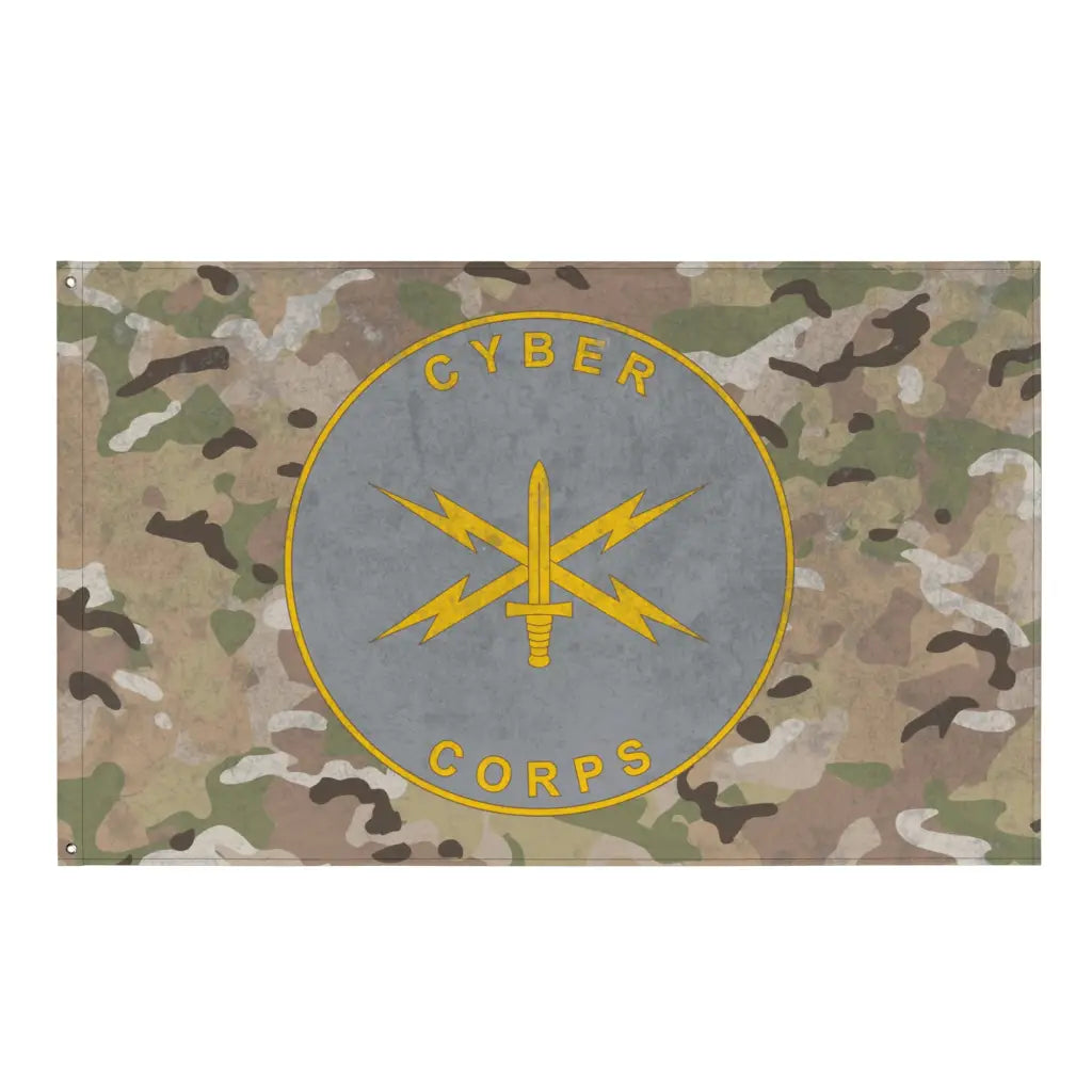 U.S. Army Cyber Corps Plaque Indoor Wall Flag Tactically Acquired Default Title  