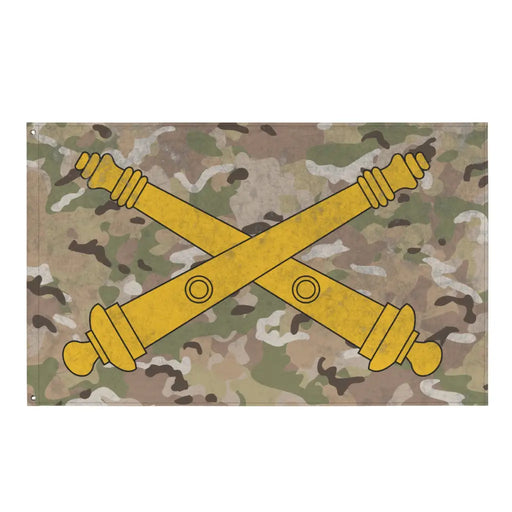 U.S. Army Field Artillery Branch Cannons Indoor Wall Flag Tactically Acquired Default Title  
