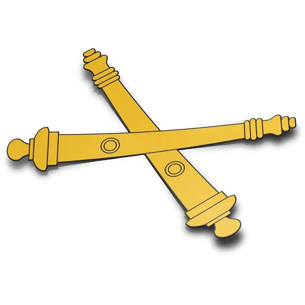 U.S. Army Field Artillery Branch Emblem Die-Cut Vinyl Sticker Decal Tactically Acquired   