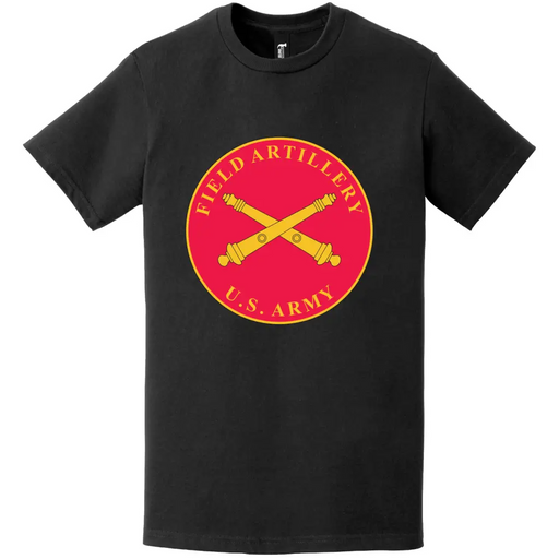 U.S. Army Field Artillery Branch Plaque Logo T-Shirt Tactically Acquired   