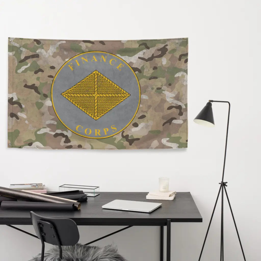 U.S. Army Finance Corps Branch Plaque Indoor Wall Flag Tactically Acquired   