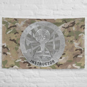 U.S. Army Instructor Badge Indoor Wall Flag Tactically Acquired   