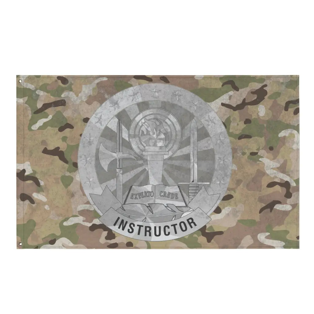 U.S. Army Instructor Badge Indoor Wall Flag