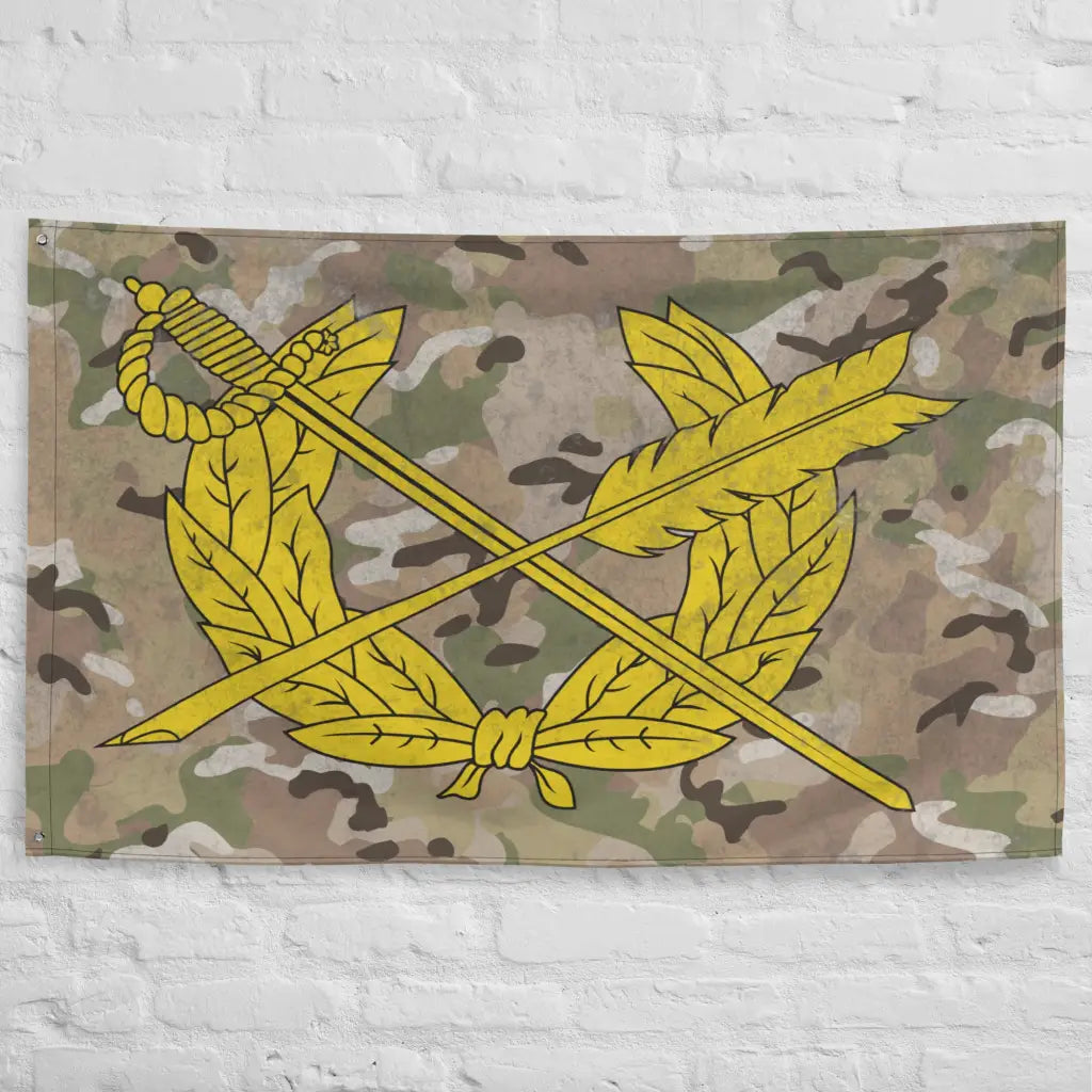 U.S. Army JAG Corps Branch Emblem Indoor Wall Flag Tactically Acquired   