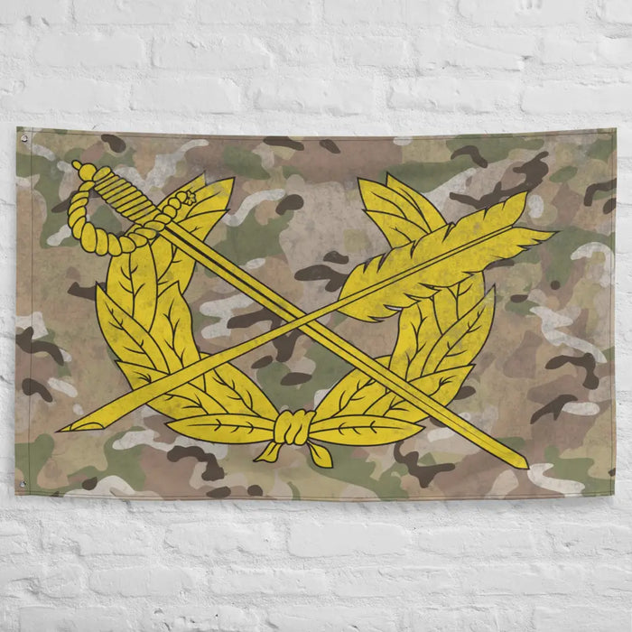 U.S. Army JAG Corps Branch Emblem Indoor Wall Flag Tactically Acquired   