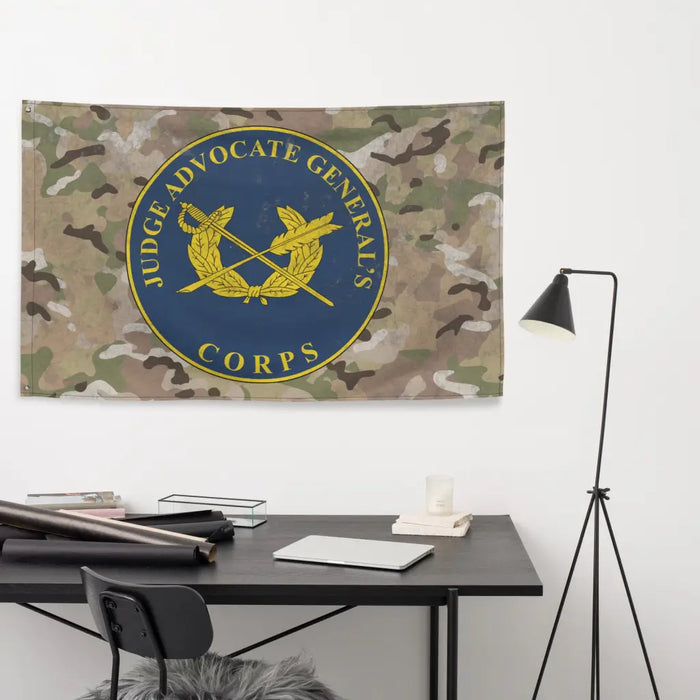 U.S. Army JAG Corps Branch Plaque Indoor Wall Flag Tactically Acquired   