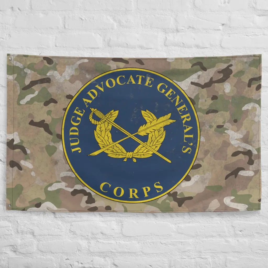 U.S. Army JAG Corps Branch Plaque Indoor Wall Flag Tactically Acquired   