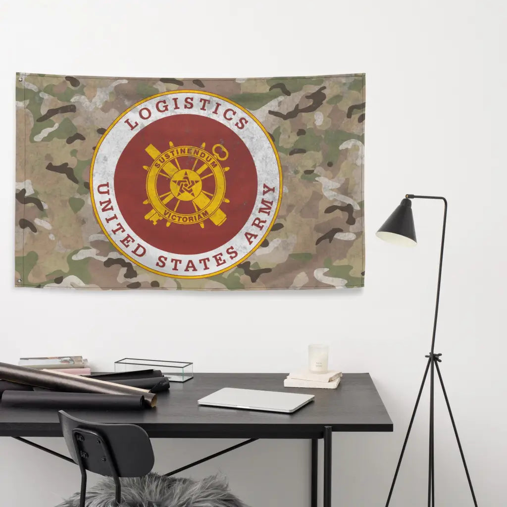 U.S. Army Logistics Branch Plaque Indoor Wall Flag Tactically Acquired   