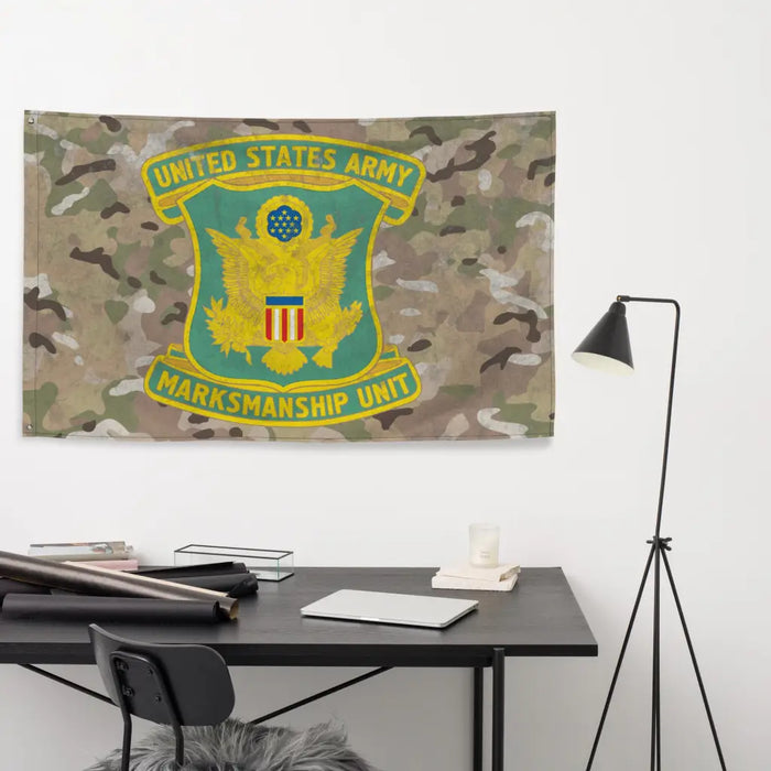 U.S. Army Marksmanship Unit Logo Indoor Wall Flag Tactically Acquired   