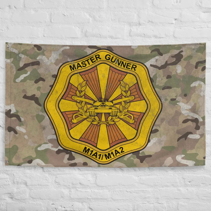 U.S. Army Master Gunner Insignia Badge Indoor Wall Flag Tactically Acquired   