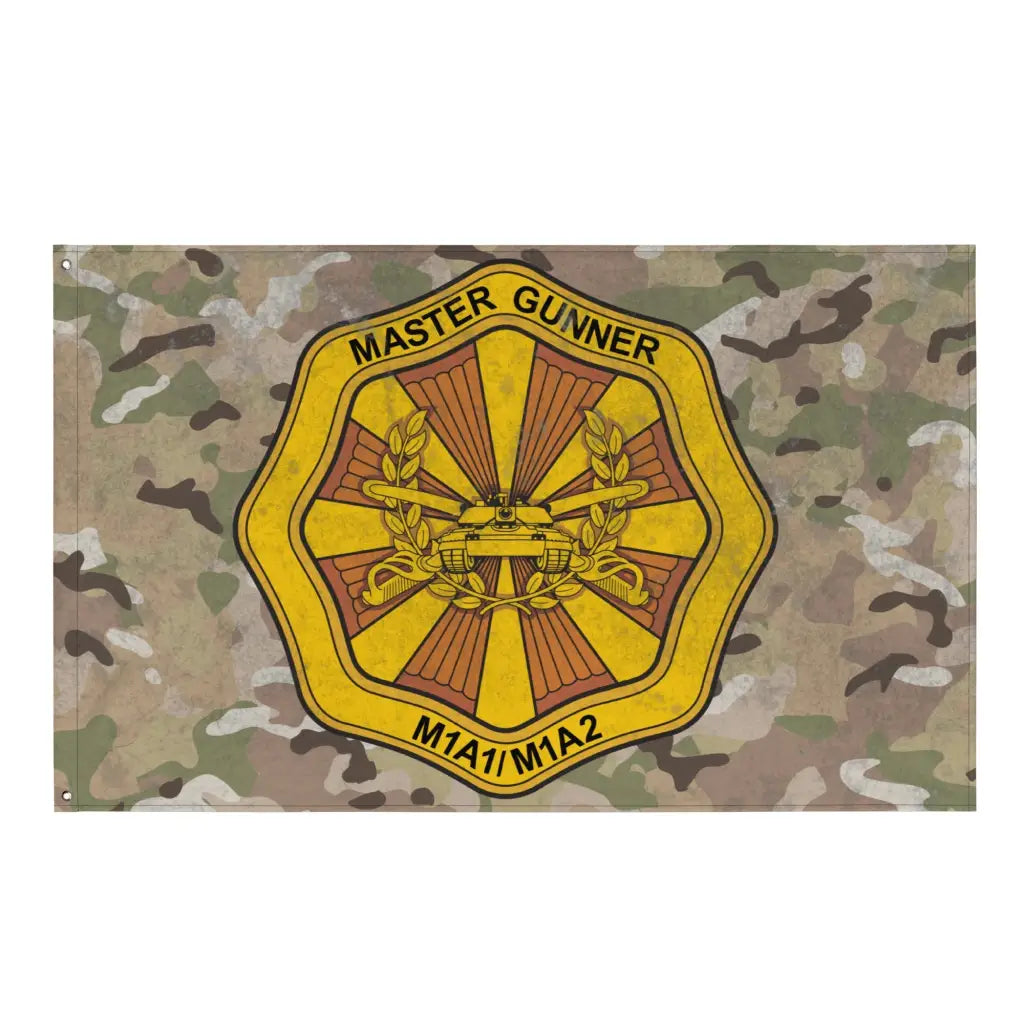 U.S. Army Master Gunner Insignia Badge Indoor Wall Flag Tactically Acquired Default Title  