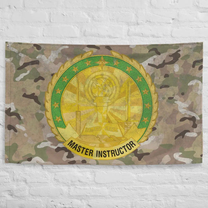 U.S. Army Master Instructor Badge Indoor Wall Flag Tactically Acquired   